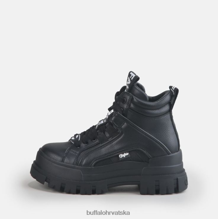 crno Buffalo aspha nc mid bootie ravne veganske |čizme TDD6T198